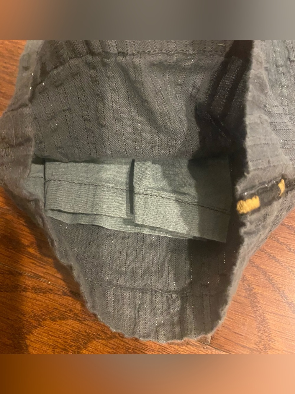 House Of Harlow 1960 Pants Sz XS/TP Gray w/Black Stripes Lined Pockets Elastic - Picture 5 of 7